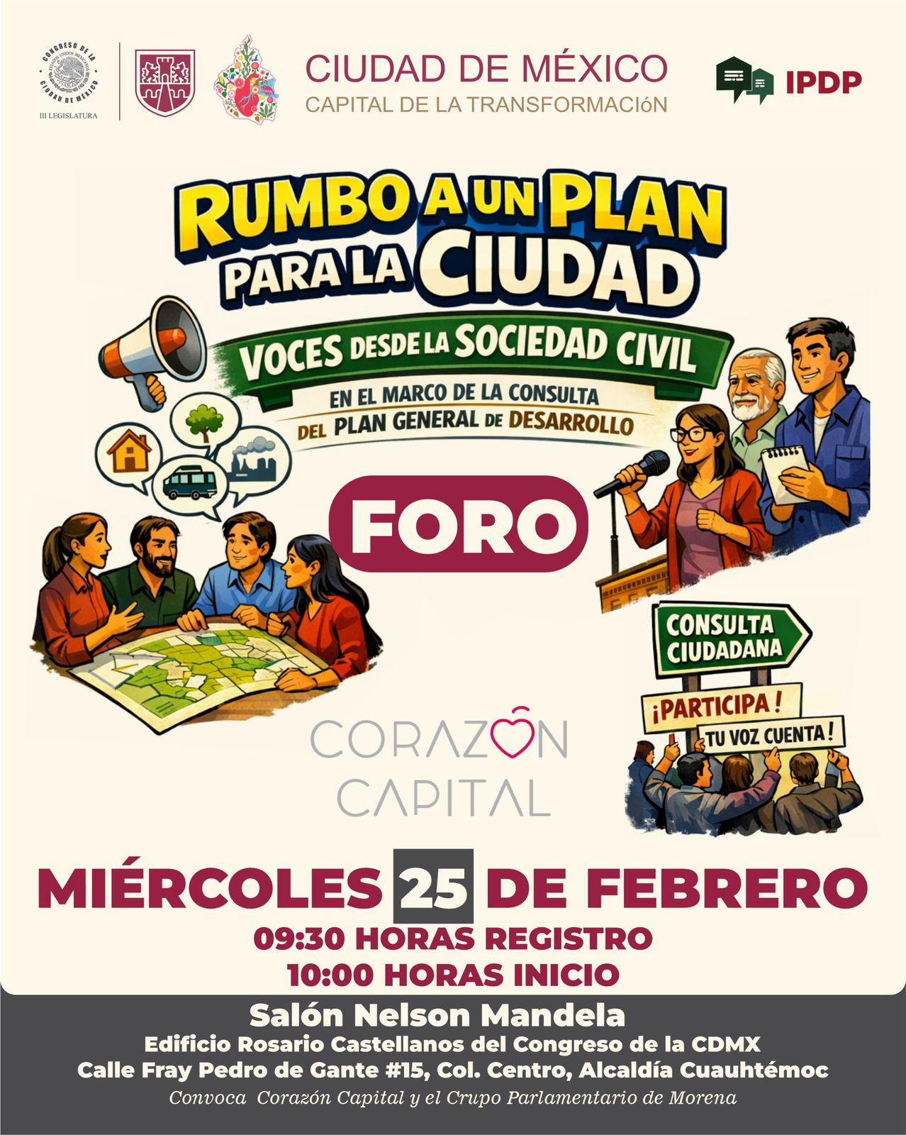 Rumbo a un Plan para la Ciudad: Voces desde la Sociedad Civil