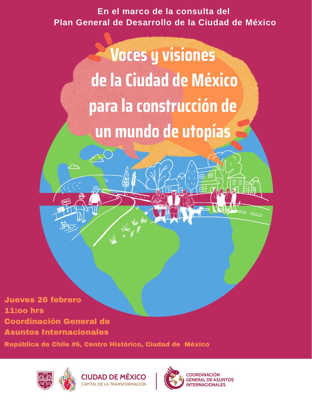 Voces y visiones de la Ciudad de México para la construcción de un mundo de utopías