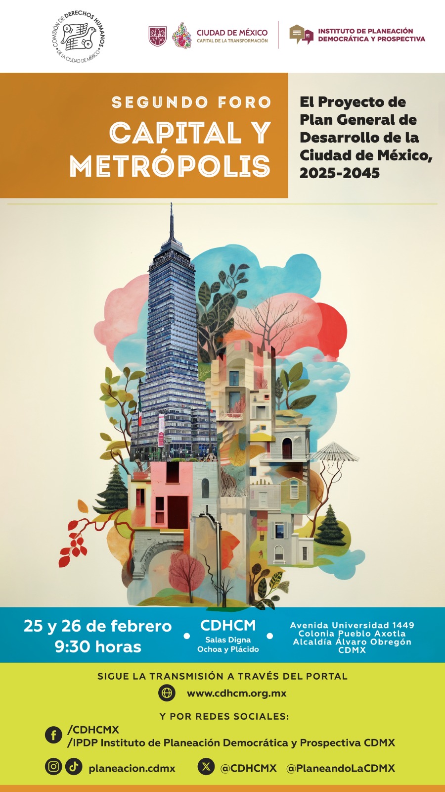 SEGUNDO FORO CAPITAL Y METRÓPILIS: El Proyecto de Plan General de Desarrollo 2025-2045