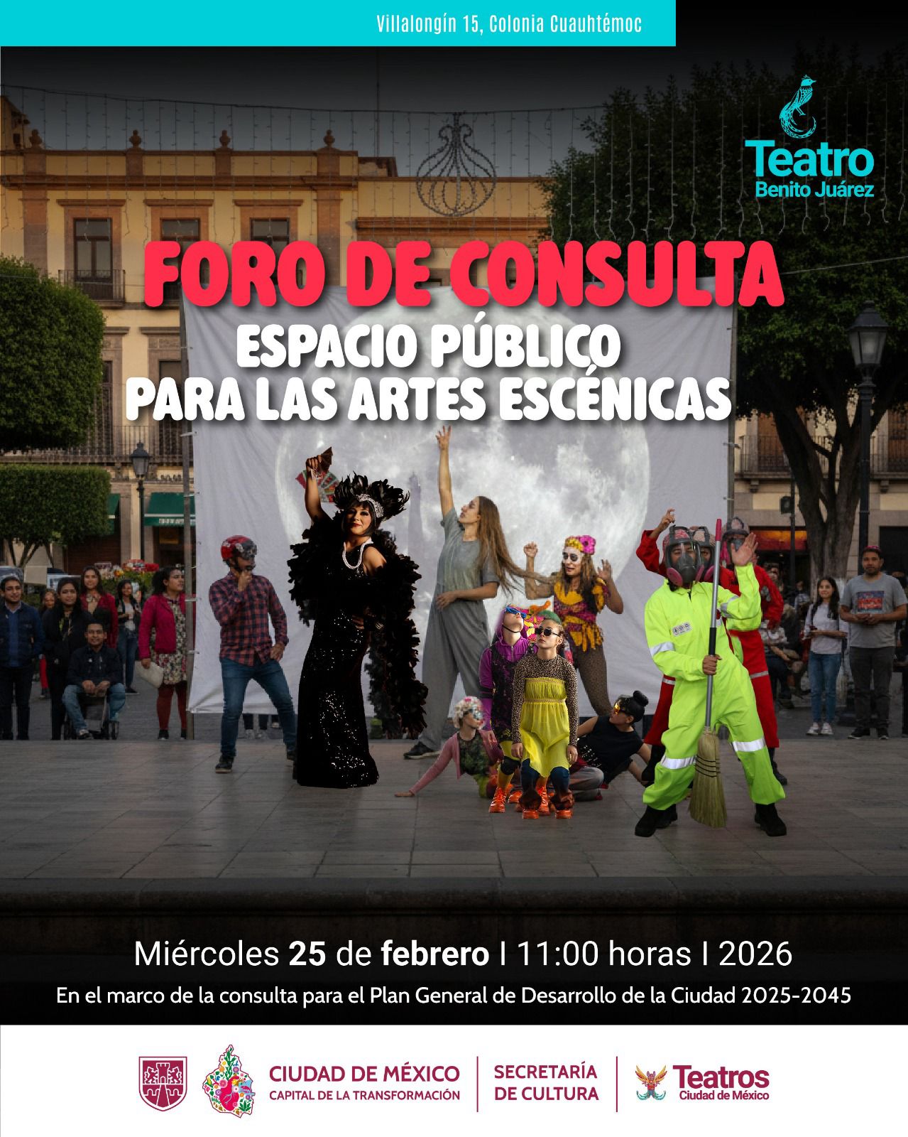 Foro de consulta: Espacio público para las artes escénicas