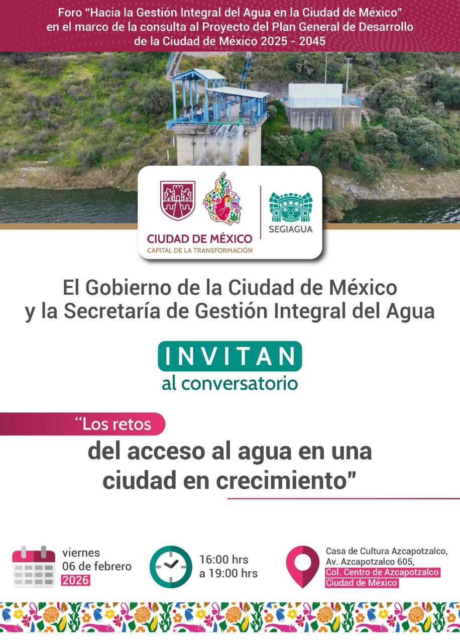Conversatorio Los retos del acceso al agua en una ciudad en crecimiento