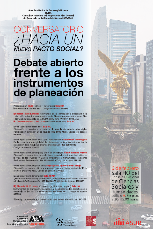 CONVERSATORIO ¿HACIA UN NUEVO PACTO SOCIAL? Debate abierto frente a los instrumentos de planeación