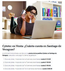 Precios de Cytotec Verguas